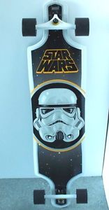 STAR WARS Santa Cruz Stormtrooper Skateboard Long Board RARE USED